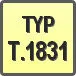 Piktogram - Typ: T.1831